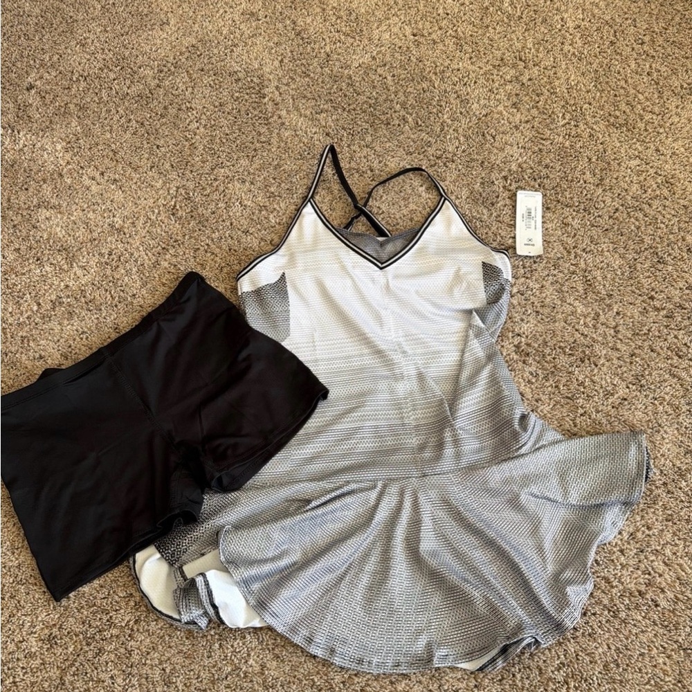 Lucky in Love Monochrome Athletic Dress